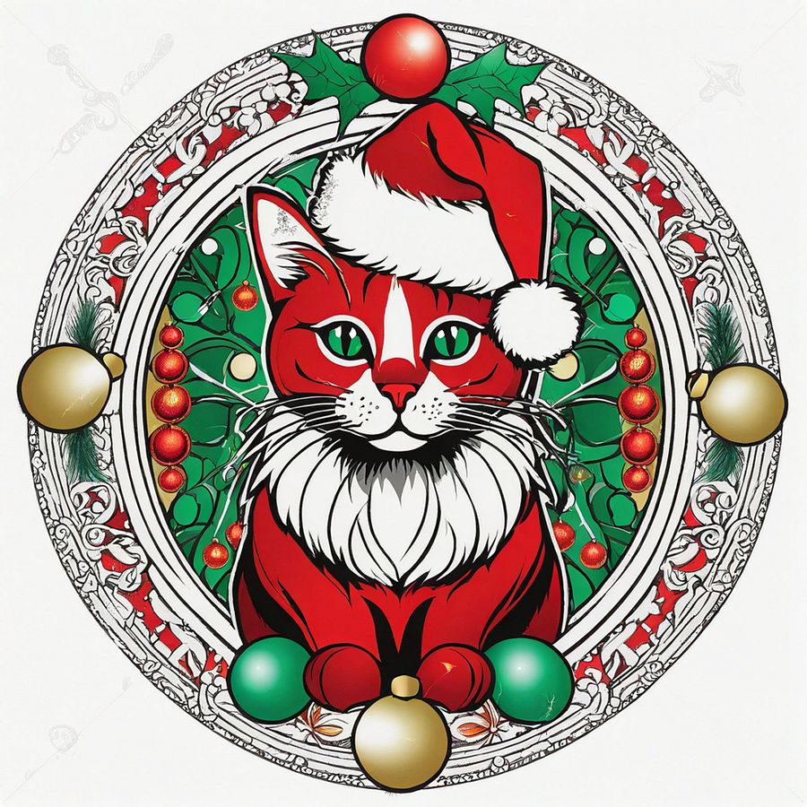 CHRISTMAS CATS - Colouring for Cat Lovers - BOOK TWO product image (2)