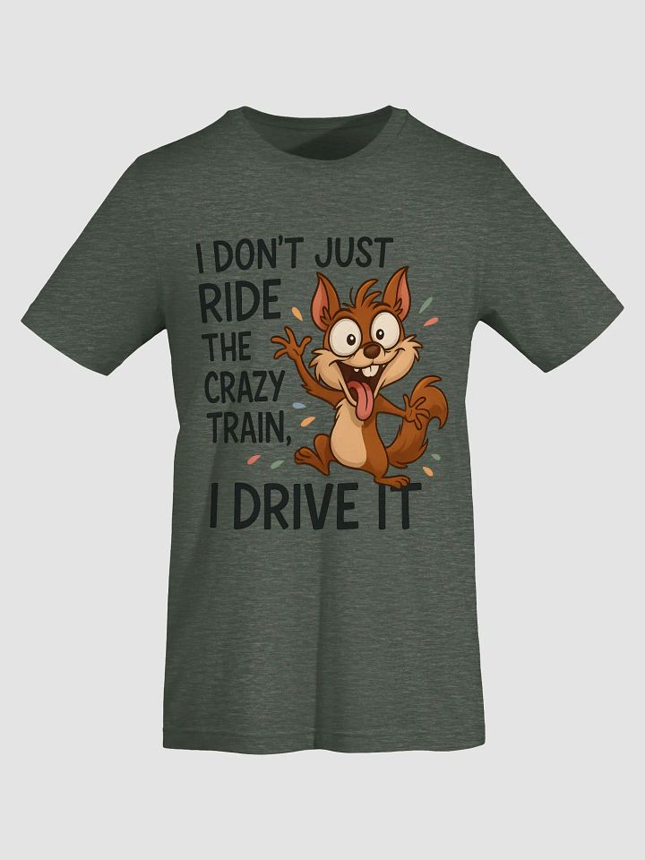 Whimsical Squirrel Crazy Train T-Shirt product image (2)