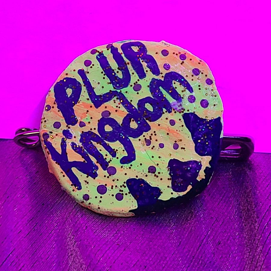 Mushroom Meadow PLUR Kingdom Bottle Cap Pin product image (2)