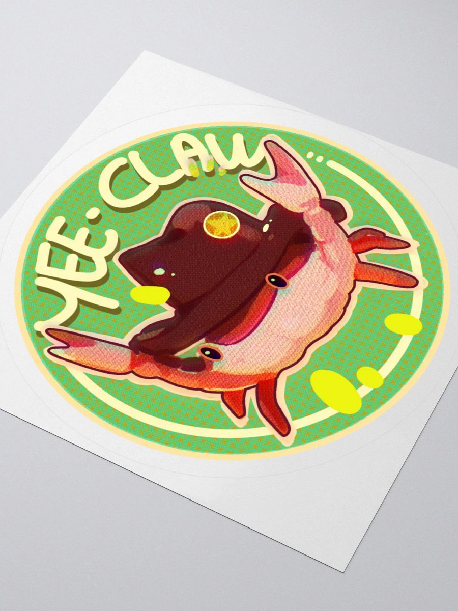 YEE-CLAW Cowboy Crab Kiss Cut Stickers product image (9)