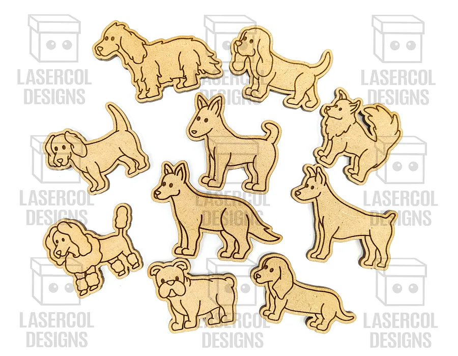 Dogs Paint Kit DIY Cut Outs - Laser Cut Files product image (2)
