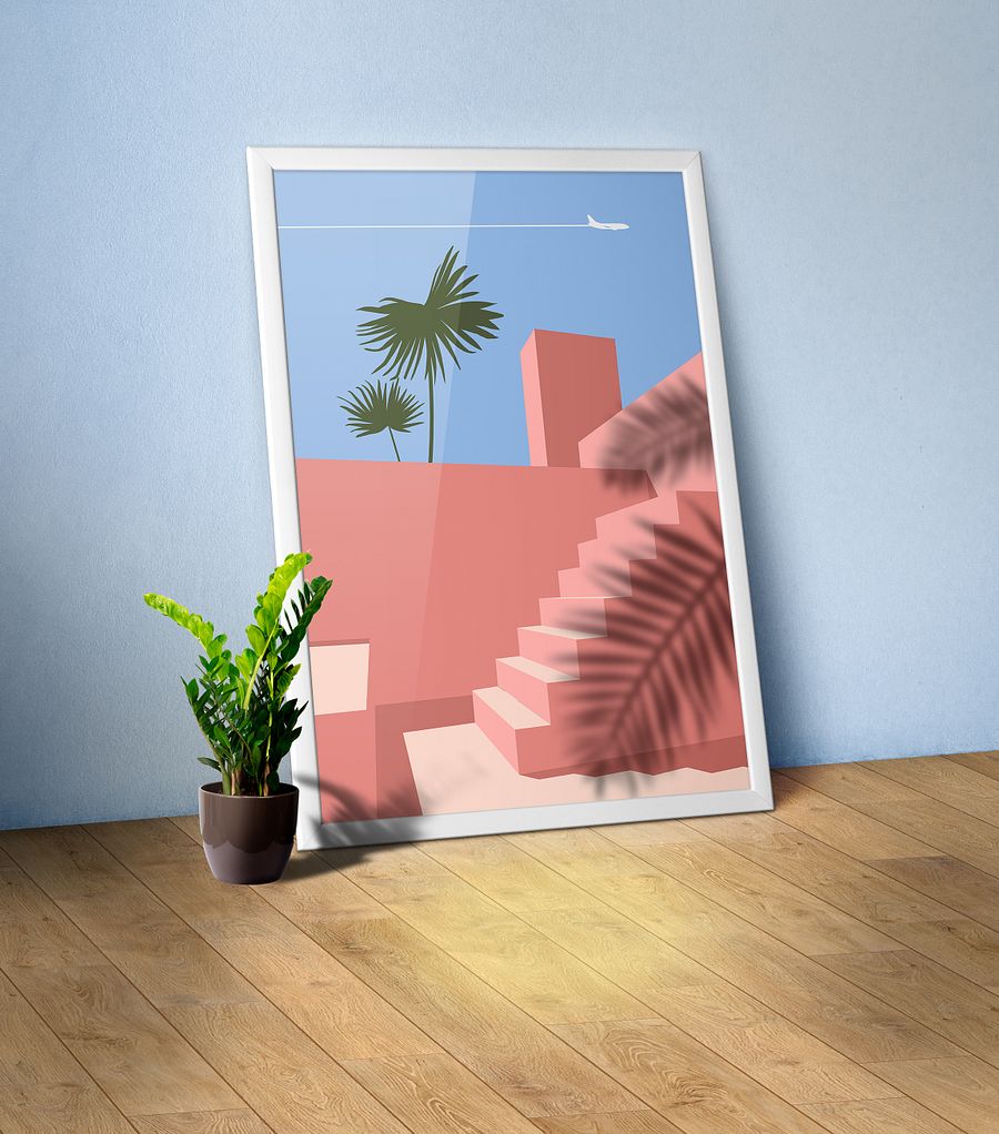 Boho travel art. Morocco poster #3 — boho travel poster product image (1)