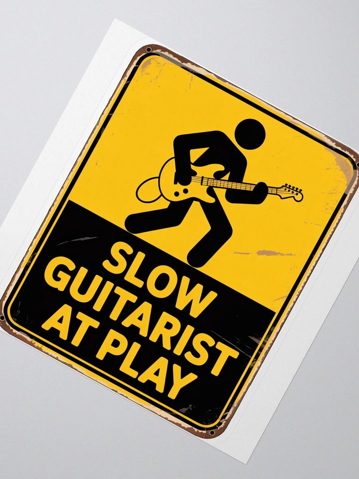 SLOW GUITARIST STICKER product image (2)