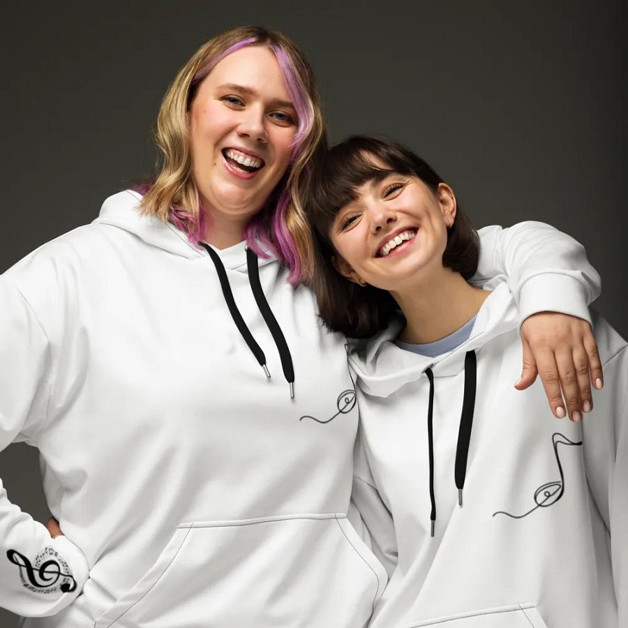 Band Geeks Rule Hoodie | White product image (8)