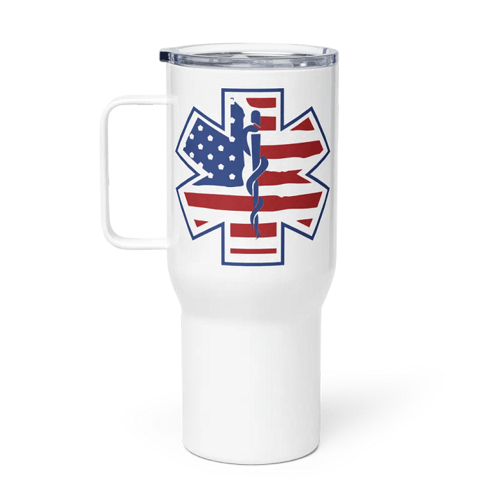 Patriotic Paramedic - Travel Mug w/ Handle product image (1)