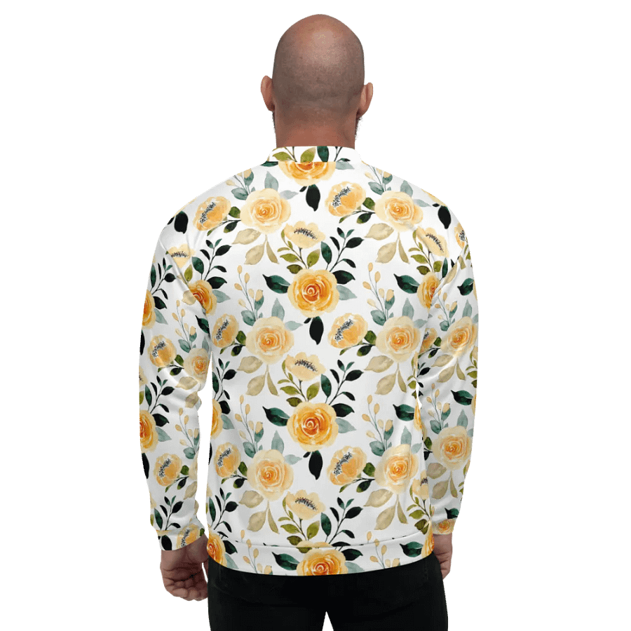 Yellow Rose Delight Bomber jacket product image (6)