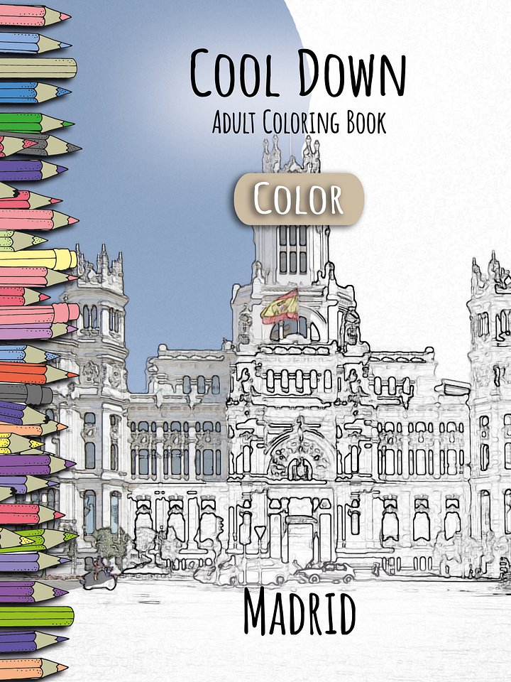Cool Down [Color] | Adult Coloring Book: Madrid product image (1)