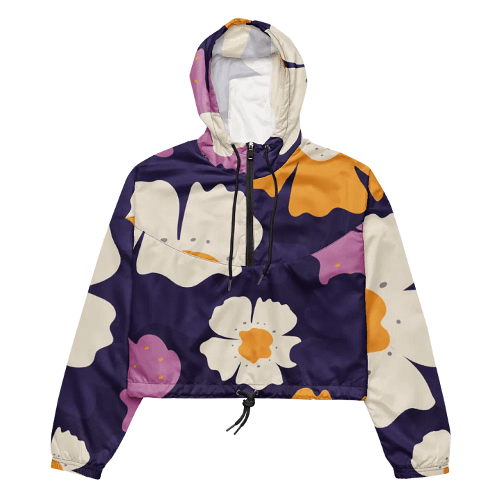 Midnight Blossom Women's Windbreaker product image (2)