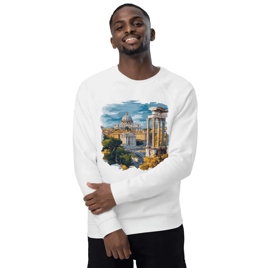 Rome City Unisex Hoodie – Ancient Ruins & Vatican Vibes product image (6)