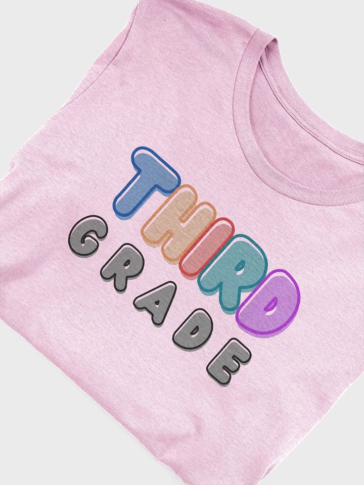 3rd Grade Teacher Bubble Letters Graphic T-Shirt product image (1)