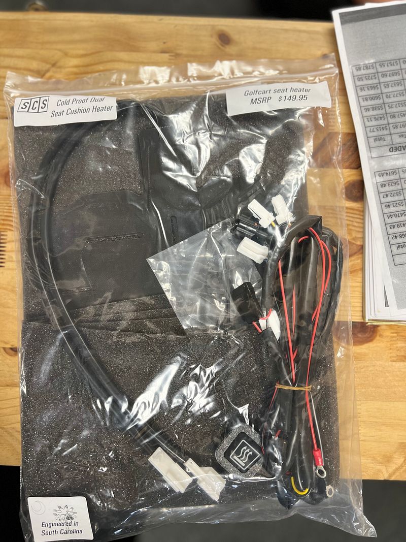 Golf cart seat heater. NEW