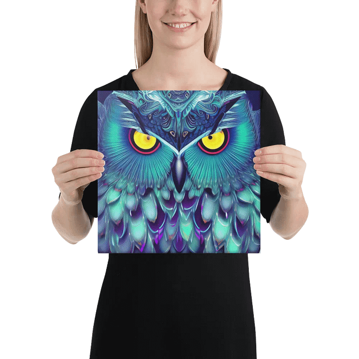 Fantasy Fractal Owl Art - v5 product image (2)