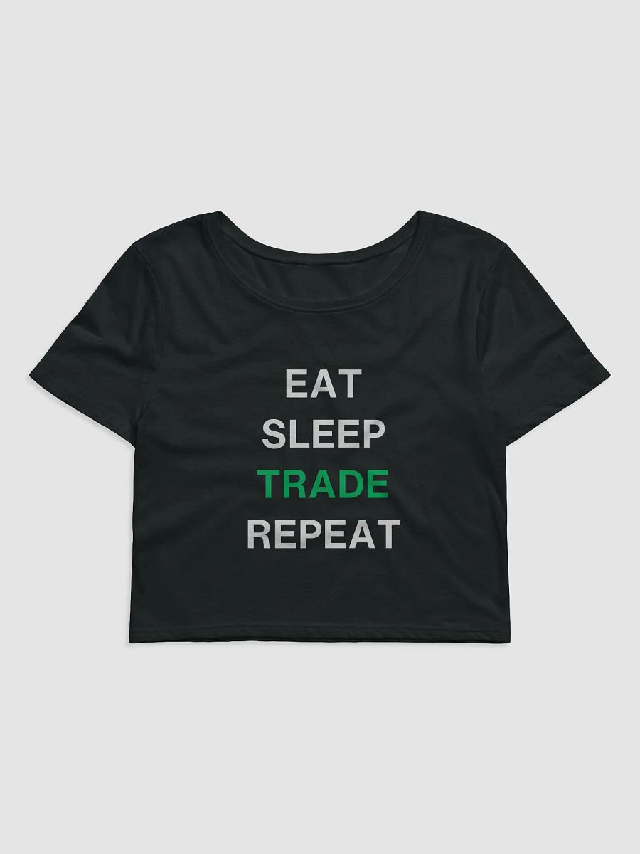 Eat, Sleep, Trade, Repeat Women's Crop Tee product image (1)