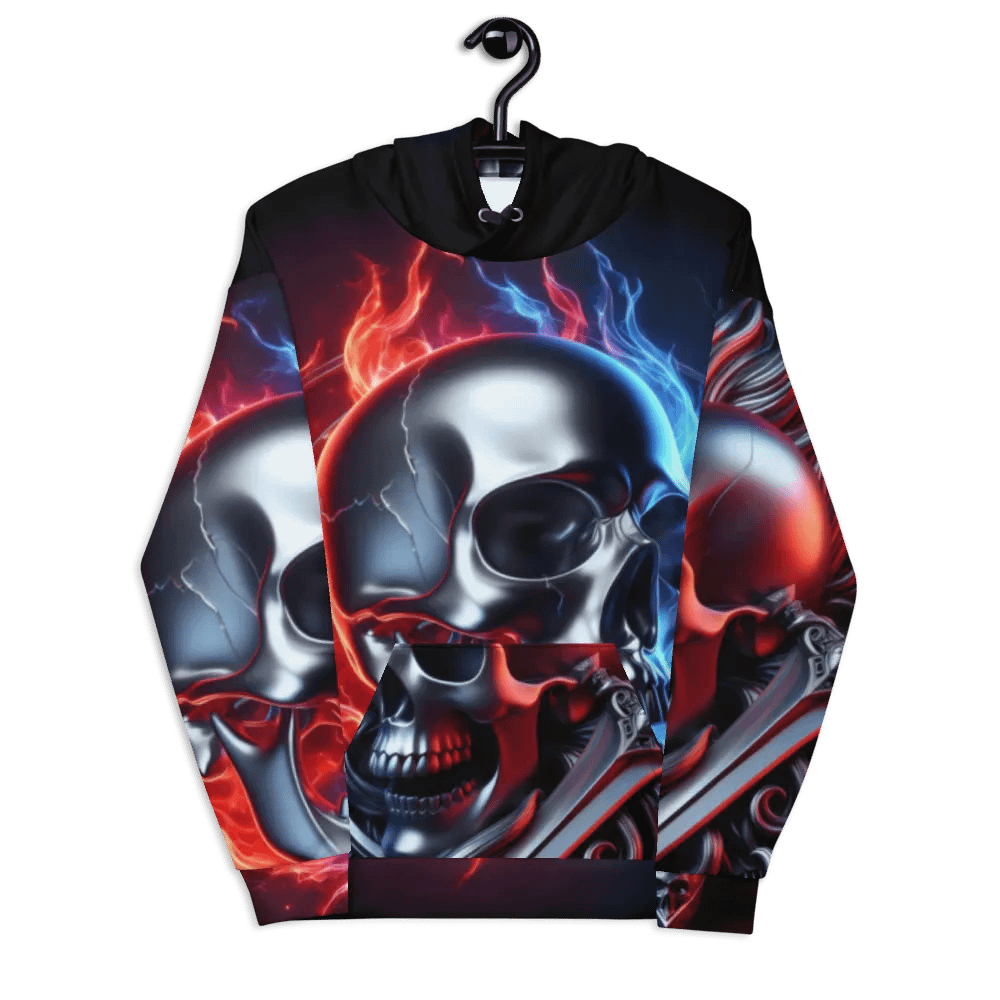 Inferno Reflection - Unisex Skull Hoodie #11 product image (7)