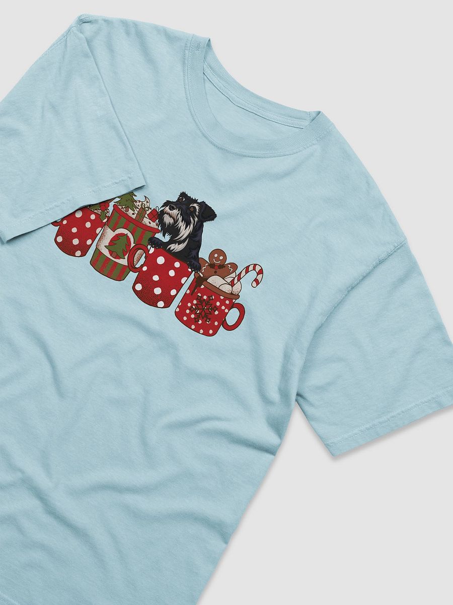 Cute Standard Schnauzer in a Christmas Cup T-Shirt | Funny Christmas Pup in a Cup product image (11)
