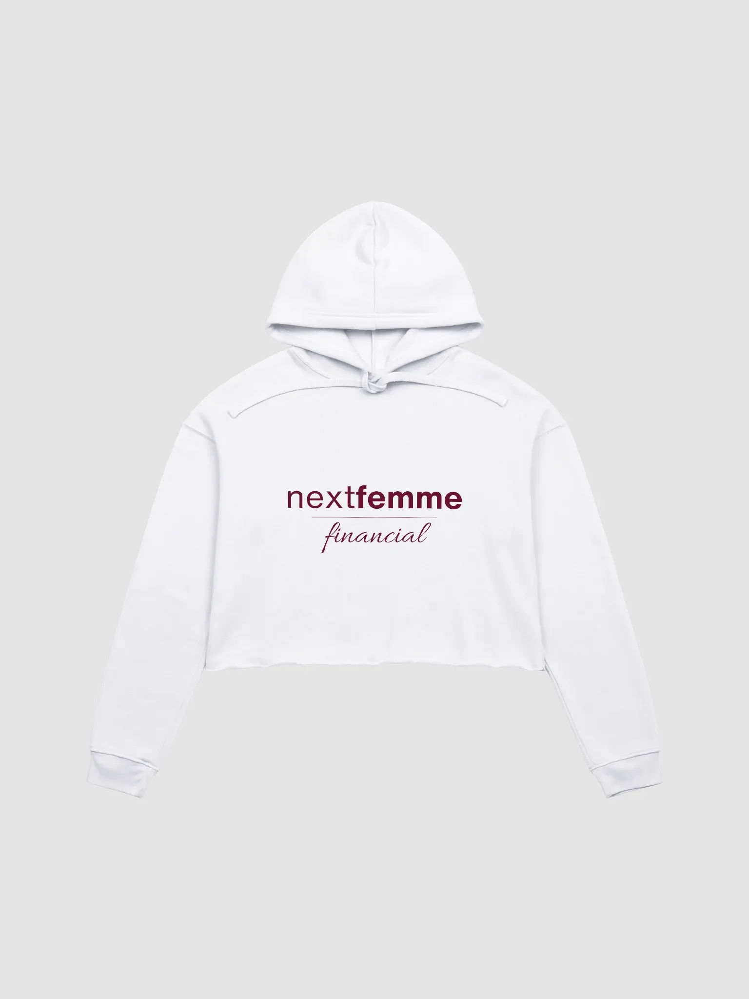 Cozy Crop Hoodie with Maroon Logotype product image (1)