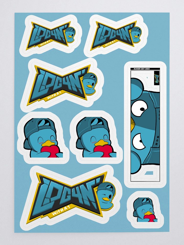 Log4n With A 4 Sticker Sheet product image (1)