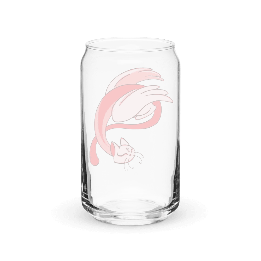 Calming Red Cat-Owl Can-Shaped Glass product image (2)