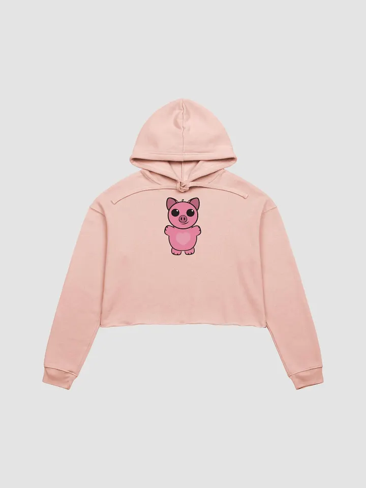 Squiggly Heart Fleece Crop Hoodie product image (1)
