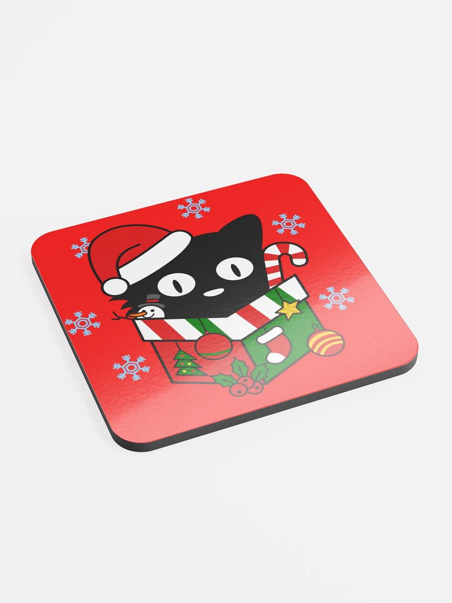 Christmas Cat in a Box Coaster product image (2)