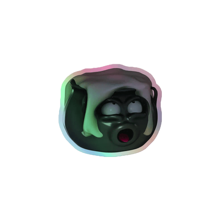 Cummy Cauldron Holographic Sticker (GRAND STROKERS) product image (1)