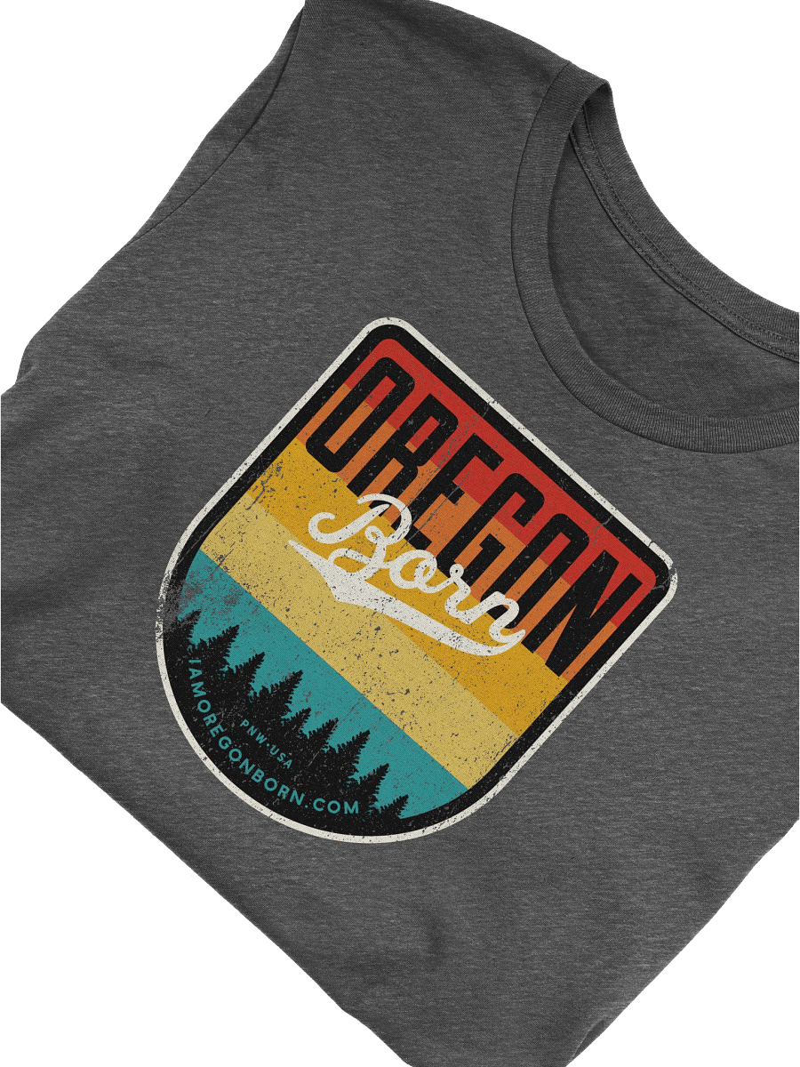 Oregon Born Vintage Shield T-Shirt product image (5)