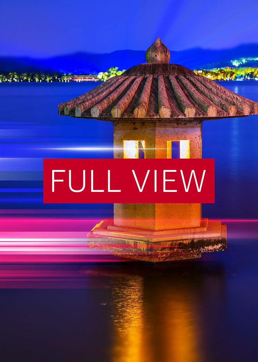 Neon city: China, pagoda (synthwave/vaporwave/retrowave/cyberpunk) — aesthetic poster product image (3)