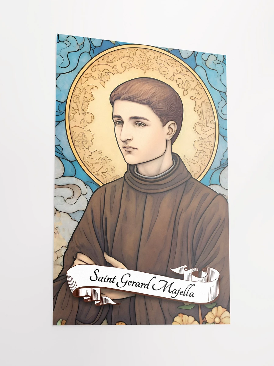 Saint Gerard Majella Patron Saint of Expectant Mothers, Mothers, Childbirth, Pregnant Women, Children, Unborn children, the Falsely Accused, Religious Lay Brothers, Matte Poster product image (4)