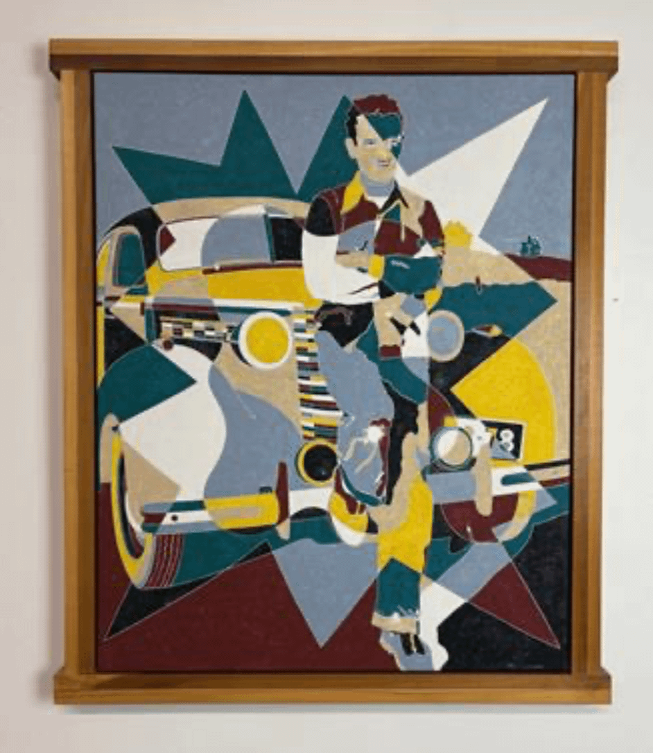 Chet's Ride ('38 Buick) (2014) (28" x 33") Framed Original product image (1)