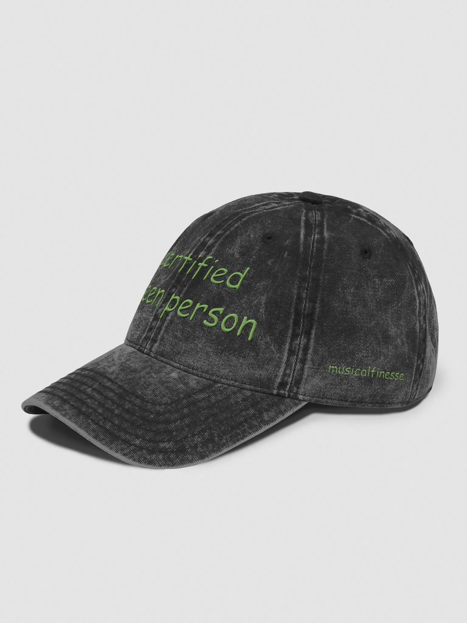 Certified Green Person Dad Hat product image (3)