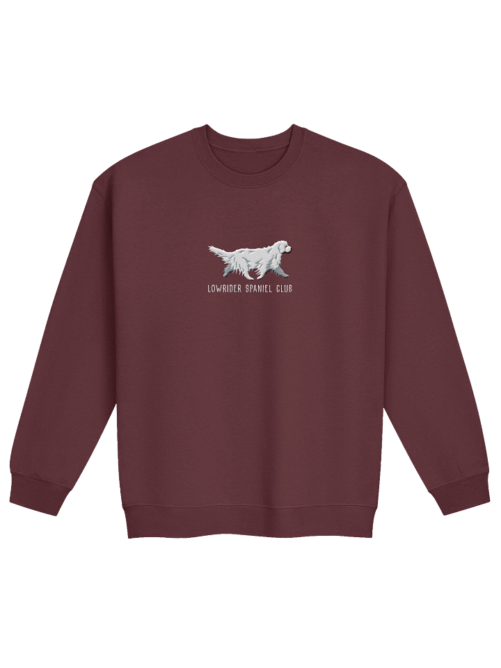 Lowrider Spaniel Club Sweatshirt (Embroidered) of a Clumber Spaniel(White) product image (5)