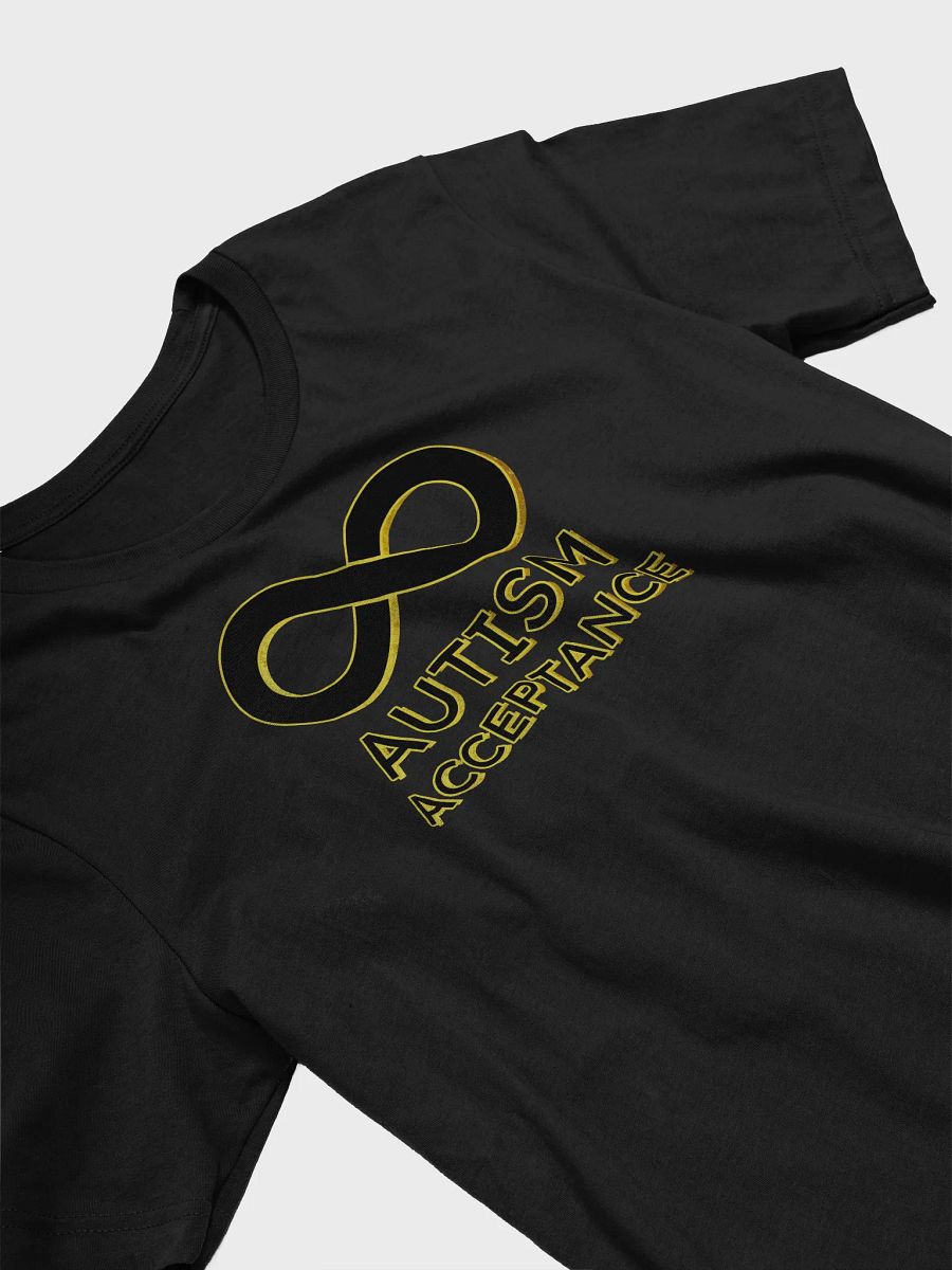 Black & Gold Autism Acceptance Infinity T-Shirt product image (6)