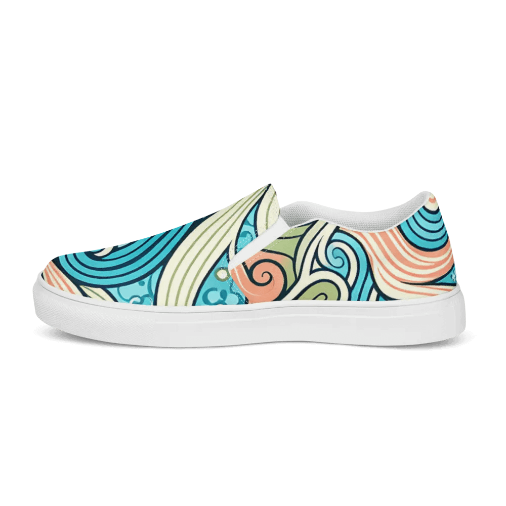 Whimsical Wave Women's Slip-Ons product image (8)
