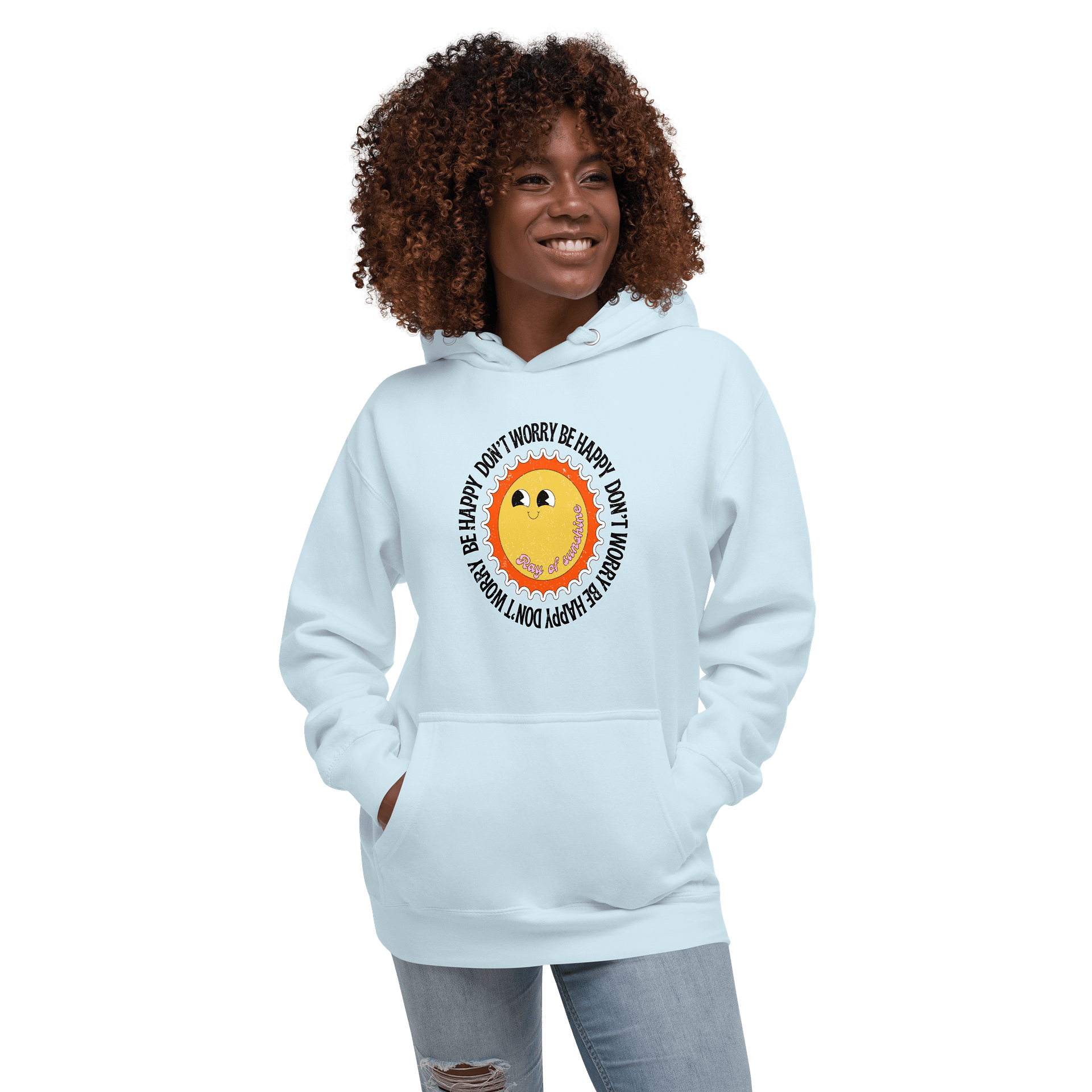 Don't Worry Ray of Sunshine Retro Graphic Hoodie product image (5)