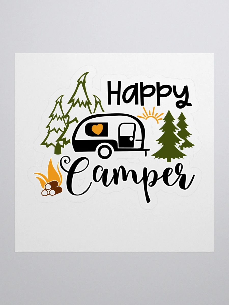Happy Camper Kiss-Cut Stickers product image (1)