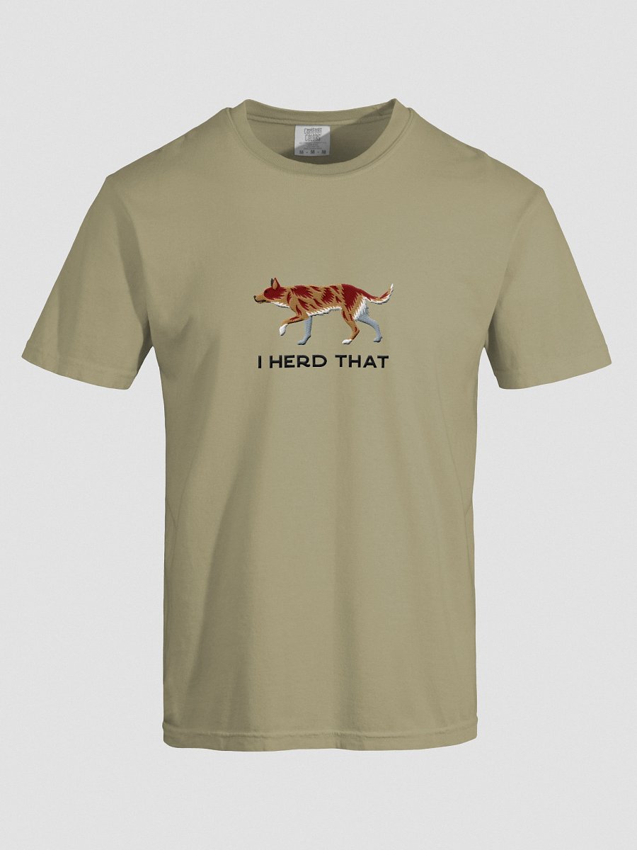 I Herd That T-Shirt(Embroidered) of an Australian Koolie(Red Merle) product image (17)