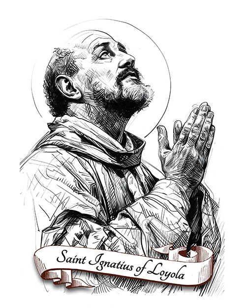 Saint Ignatius Of Loyola Patron Saint of Jesuits, Spiritual Retreats, Basque Country, Difficult Times, Soldiers, Education, Educators, Matte Poster product image (1)