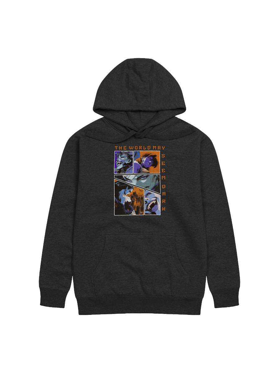 "The world may seem dark" Panel Front Unisex Printed Hoodie product image (1)