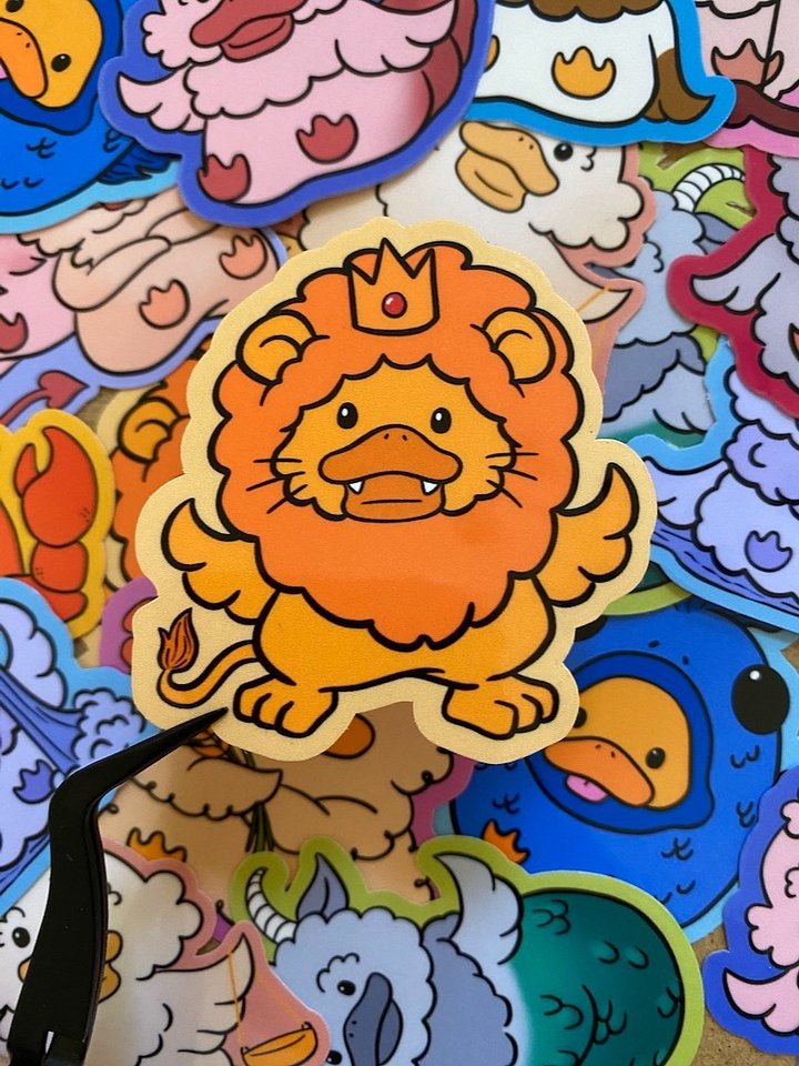 Leo Duck Sticker product image (1)