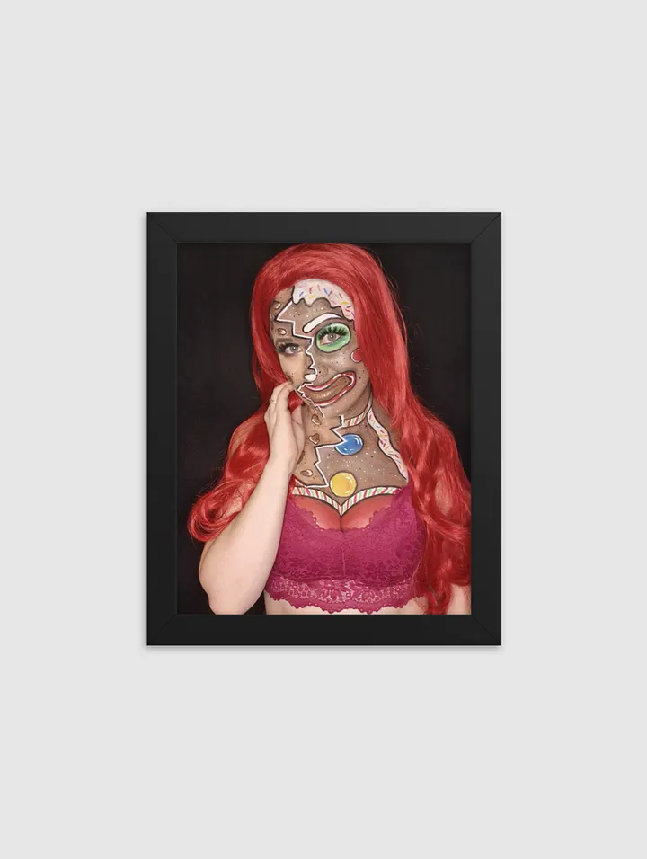 Gingerbread Girl - Framed High-Quality Matte Poster product image (1)
