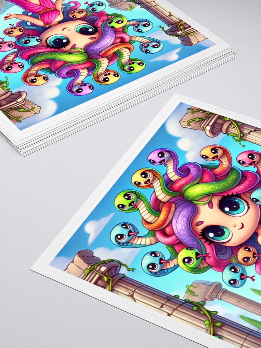 Colorful Chibi Medusa Vinyl Sticker – Rainbow Enchantress product image (14)