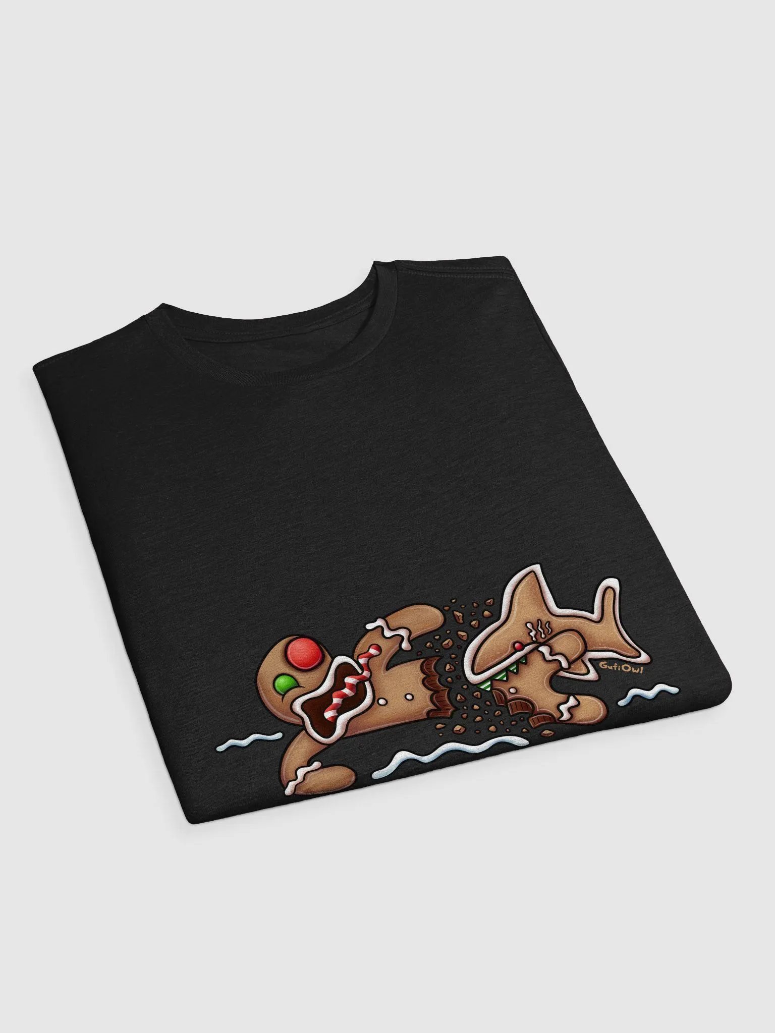 Gingerbread Shark Attack Shirt product image (3)