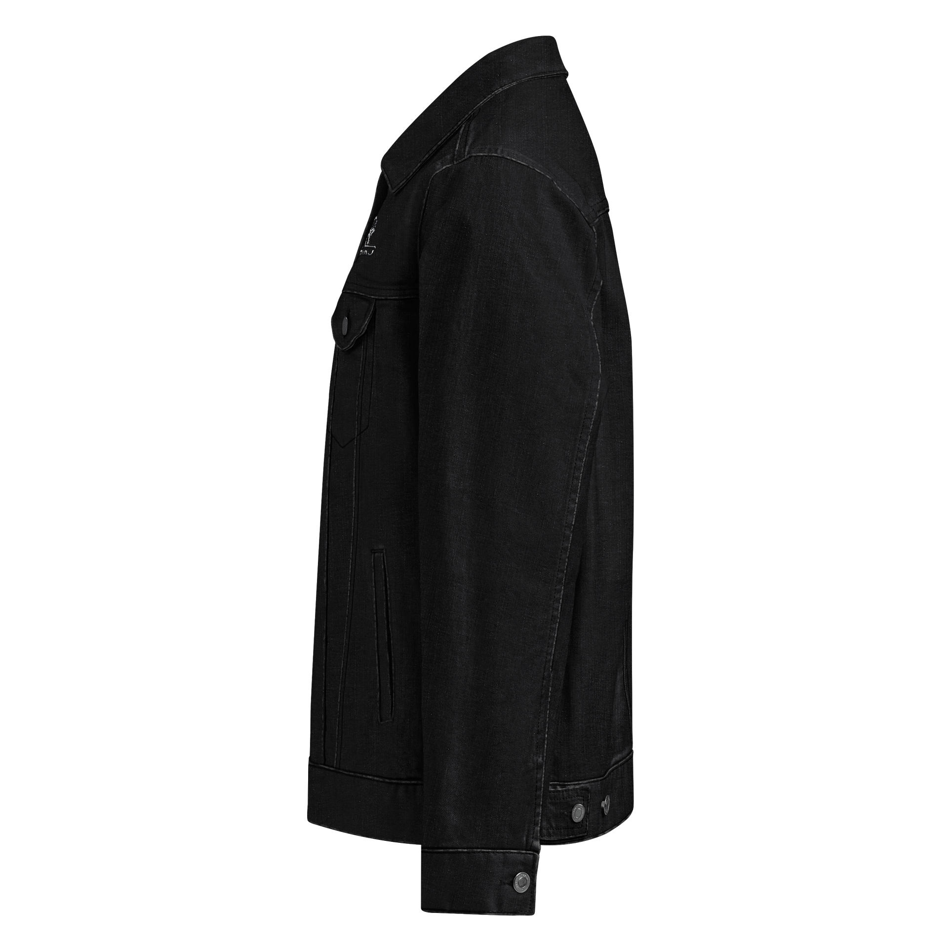 Astro Unisex Threadfast Denim Jacket - Heavyweight, Cosmic Style, Black Denim & More product image (3)