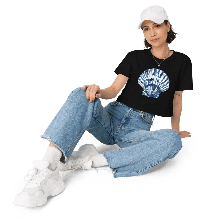Seaside Serenity Watercolor Crop Top product image (10)