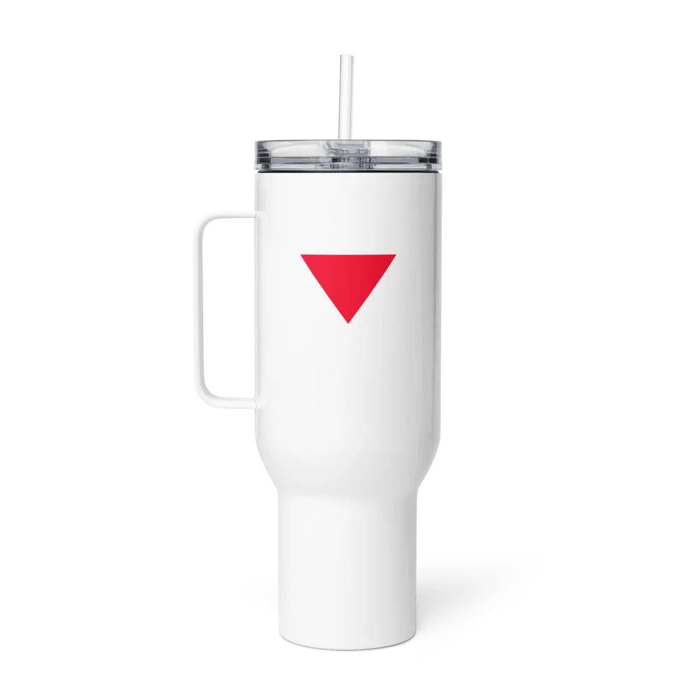 Red Triangle Palestinian Resistance Travel Mug product image (6)