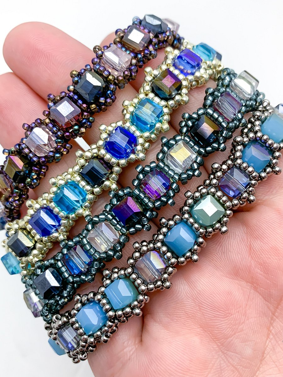Beading Pattern – Crystal Cube Tennis Bracelet - 6mm product image (3)