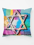 Colorful Star of David Shabby Chic Pillow product image (1)