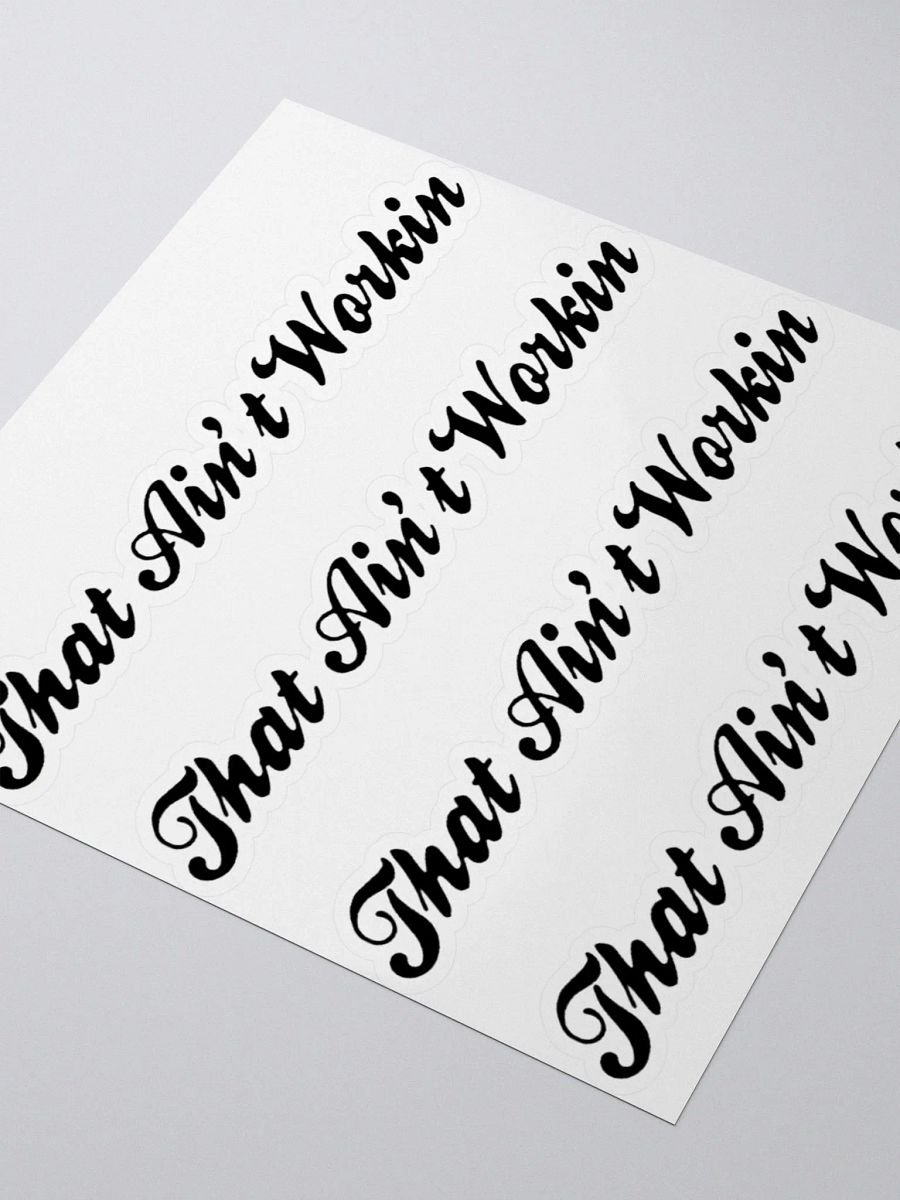 Rebellious Cursive Kiss Cut Stickers product image (6)
