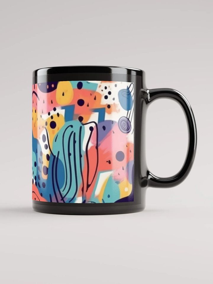 Whimsical Doodle Delight Mug-Black product image (1)