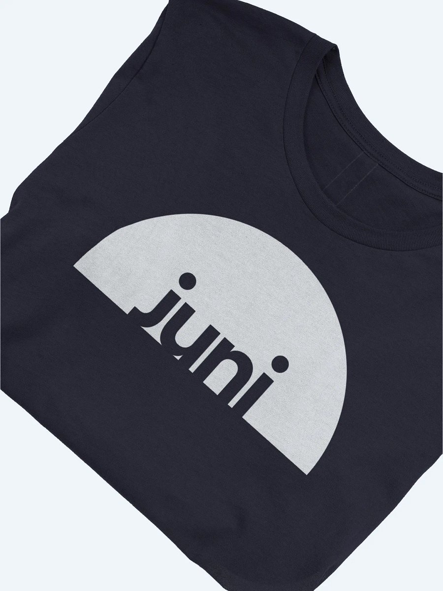 Juni T-Shirt, White on Navy product image (2)